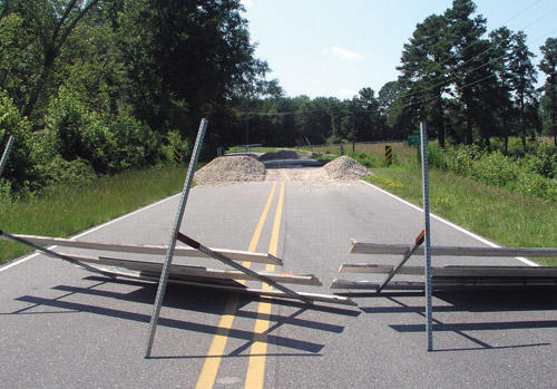 Closed: Road repair could take a year